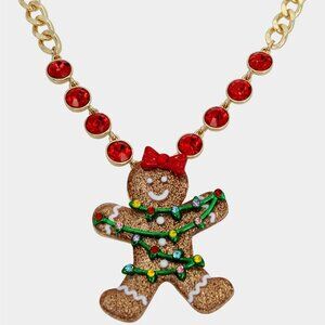 Betsey Johnson gingerbread necklace